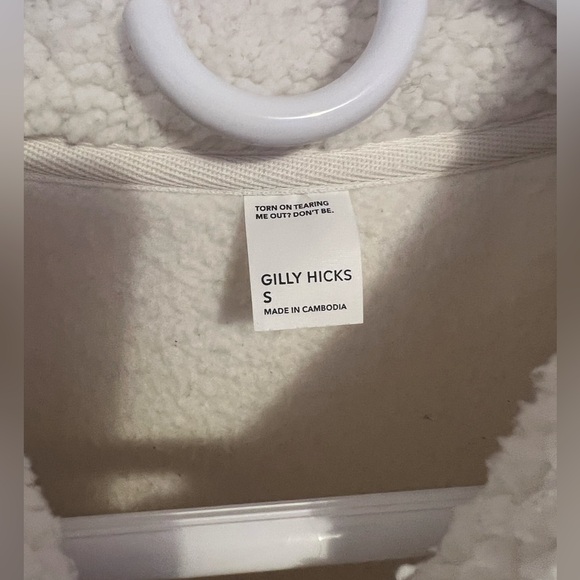 Hollister Gilly Hicks Sherpa Quarter-Zip Pullover - Picture 4 of 7